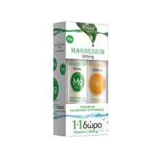 POWER OF NATURE MAGNESIUM 20 EFFERVESCENT  TABLETS + VITAMIN C 500MG