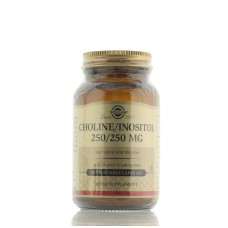 SOLGAR CHOLINE/INOSITOL 250MG 50 CAPSULES