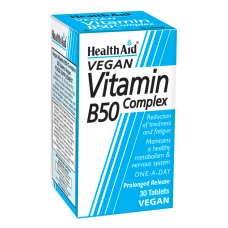 HEALTH AID VITAMIN B 50 COMPLEX 30 TABLETS