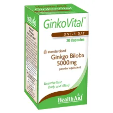 HEALTH AID GINKOVITAL GINGKO BILOBA 5000MG 30 CAPSULES