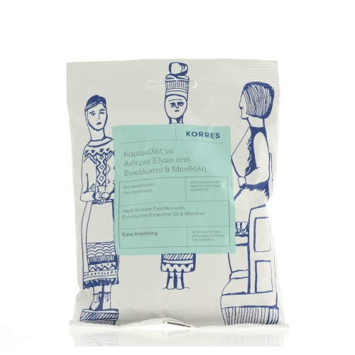 KORRES PASTILLES EUCALYPTUS & MENTHOL 60GR                                                                            