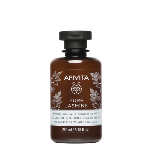 APIVITA PURE JASMINE SHOWER GEL WITH ESSENTIAL OILS 250ML