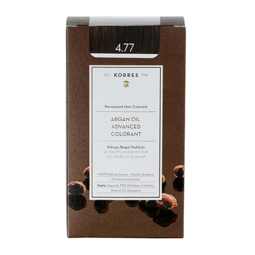 KORRES HAIR COLOR 4.77 Dark Chocolate