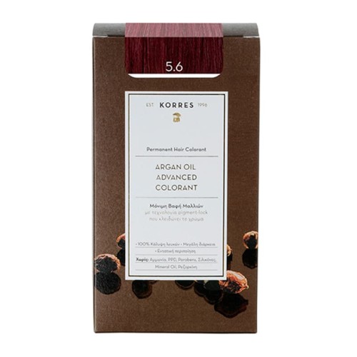 KORRES HAIR COLOR 5.6 Red Light Brown