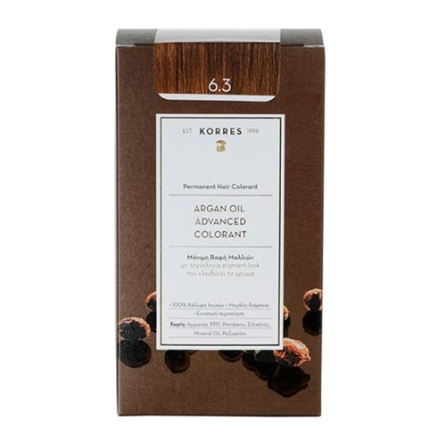 KORRES HAIR COLOR 6.3 Golden/ Honey Dark Blonde