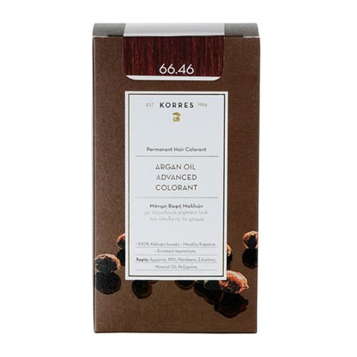 KORRES HAIR COLOR 66.46 Intense Burgundy Red