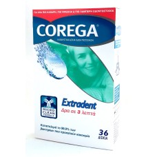 COREGA EXTRADENT EFFERVESENT TABLETS 36