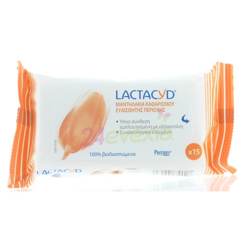 LACTACYD WIPES 15PCS 