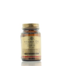 SOLGAR VITAMIN D3 2200IU 50 VEGETABLE CAPSULES