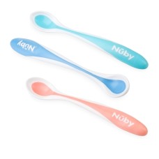 NUBY HOT SAFE SPOON 3PC 4+ BLUE-PINK-MULTICOLOR