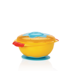 NUBY BOWL WITH COVER/SUCTIO 9+