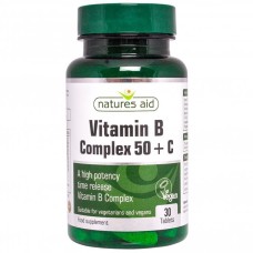 NATURES AID VITAMIN B COMPLEX+C30TA