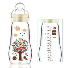 MAM FEEL GOOD GLASS BOTTLE 260ML UNISEX