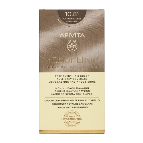 APIVITA HAIR COLOR 10.81 PLATINUM BLONDE PEARL ASH