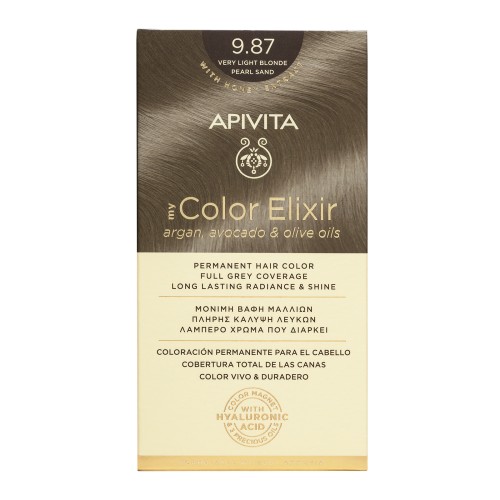 APIVITA HAIR COLOR  9.87 VERY LIGHT BLONDE PEARL SAND
