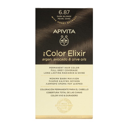 APIVITA HAIR COLOR 6.87 DARK BLONDE PEARL SAND