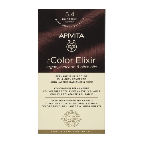 APIVITA HAIR COLOR KIT 5.4 LIGHT BROWN COPPER