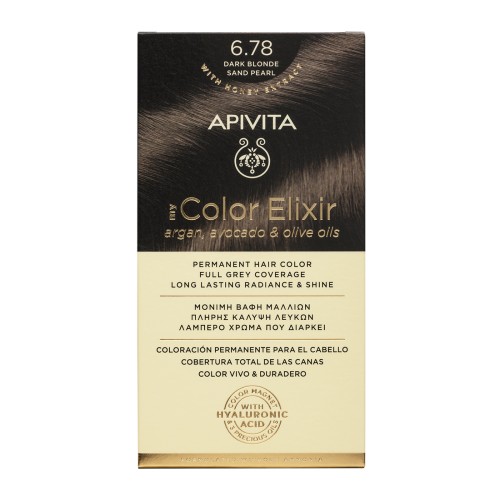 APIVITA HAIR COLOR KIT 6.78 DARK BLONDE SAND PEARL