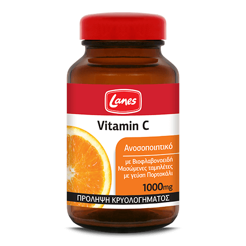 LANES VITAMIN C CHEWABLE ORANGE 1000mg TABS 60