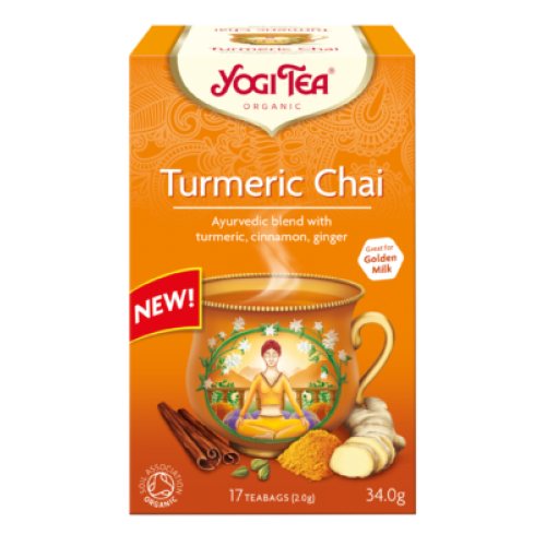 YOGI TEA TURMERIC BIO 17TEABAGS
