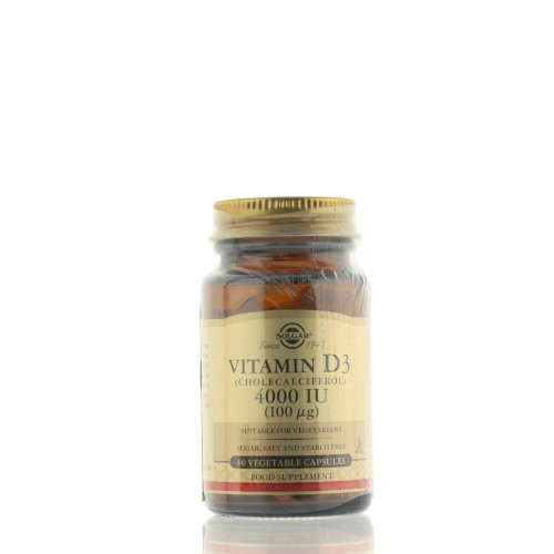SOLGAR VITAMIN D3 4000IU 60 VEGICAPS