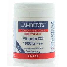 LAMBERTS VITAMIN D3 1000IU 25MG 30T