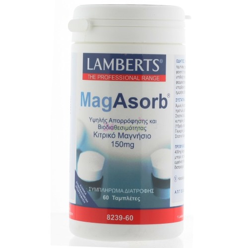 LAMBERTS MEGASORB MAG 60tablets 150MG
