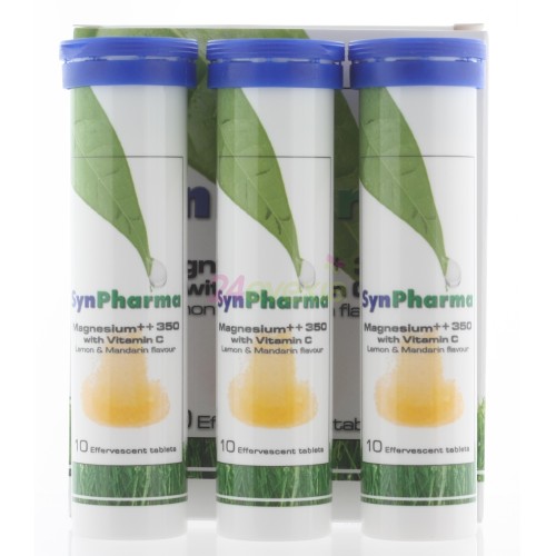 SYNPHARMA MAGNESIUM PLUS C EFFERVESCENT TABS30