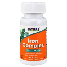 NOW IRON COMPLEX 100 VEGETARIAN TABS