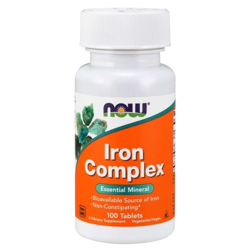 NOW IRON COMPLEX 100 VEGETARIAN TABS