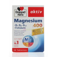 DOPPELHERZ MAG400 & B1,6,12 & FOLIC 30TABS