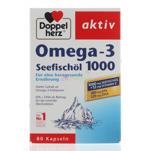 DOPPELHERZ OMEGA-3 1000MG 80CAPS