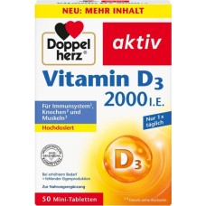 DOPPELHERZ VITAMIN D 2000IU 50TABS