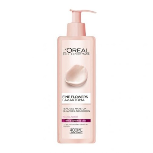 L'ORÉAL PARIS FINEFLOWERS CLEANSING MILK FOR DRY/SENSITIVE SKINS