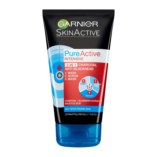 GARNIER SKIN ACTIVE PURE ACTIVE BLACKHEADS MASK 150ML