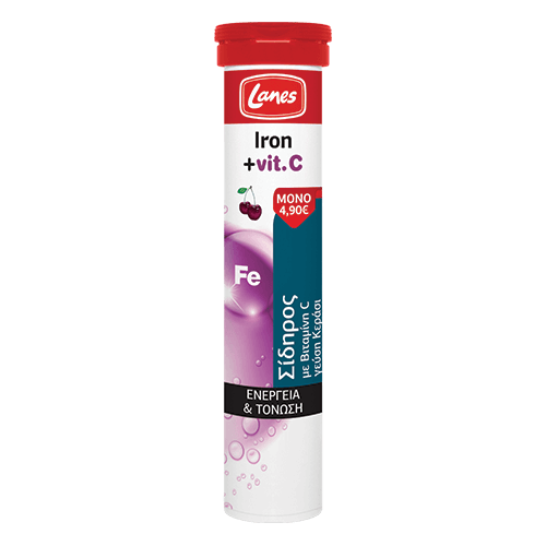 LANES IRON & VITAMIN C CHERRY EFF 20TABS