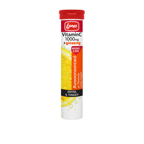 LANES VITAMIN C 1000MG & GINSENG EFF 20TABS