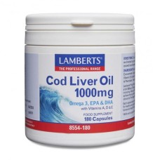 LAMBERTS COD LIVER OIL 1000MG 180S
