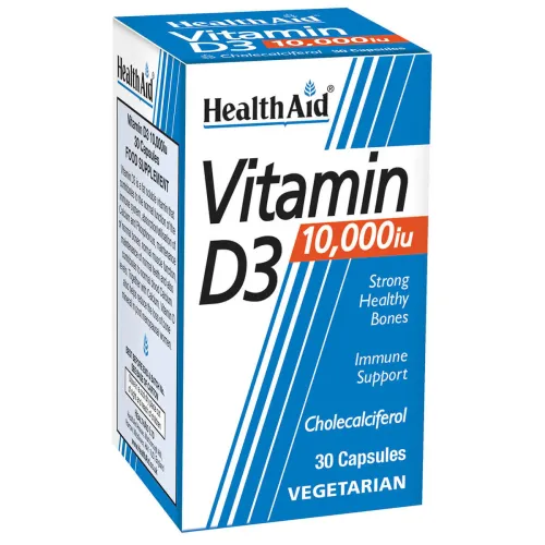 HEALTH AID VITAMIN D3 10.000IU 30CAPSULES