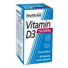 HEALTH AID VITAMIN D3 50.000I.U CAPS 30S