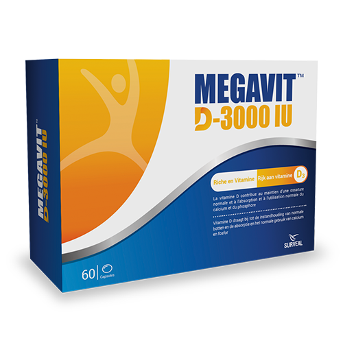 MEGAVIT D-3000IU 60CAPS