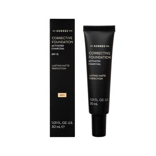 KORRES ACTIVATED CHARCOAL FOUNDATION ACF1