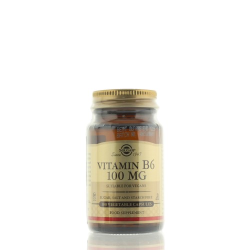 SOLGAR VITAMIN B6 100MG 100CAPS