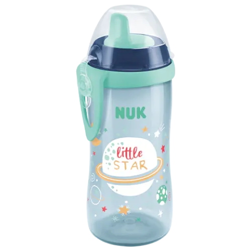 NUK KIDDY CUP WITH CLIP 300ML GREEN