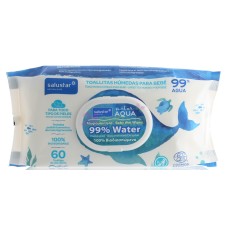 SALUSTAR BABY 60 AQUA WIPES 