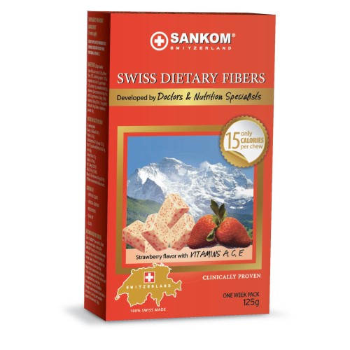 SANKOM STRAWBERRY DIET FIBRES 30 CUBES