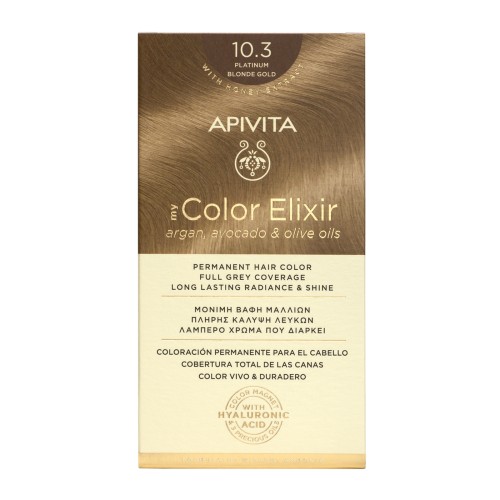 APIVITA HAIR COLOR KIT 10.3 PLATINUM BLONDE GOLD