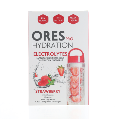 ORES PRO HYDRATION ELECTROLYTES STRAWBERRY 10SACHETS