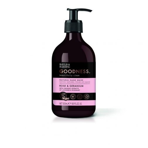 BAYLIS & HARDING  ROSE & GERANIUM HAND WASH 500ML