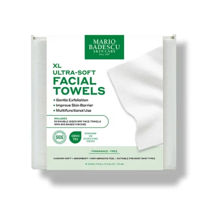 MARIO BADESCU ULTRA-SOFT DOUBLE SIDED FACIAL TOWELS 50PCS